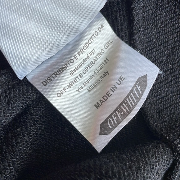 Off-White 2013 Seeing Things Mens M Black/White Hoodie Italian Arrow Sweatshirt - Picture 9 of 15